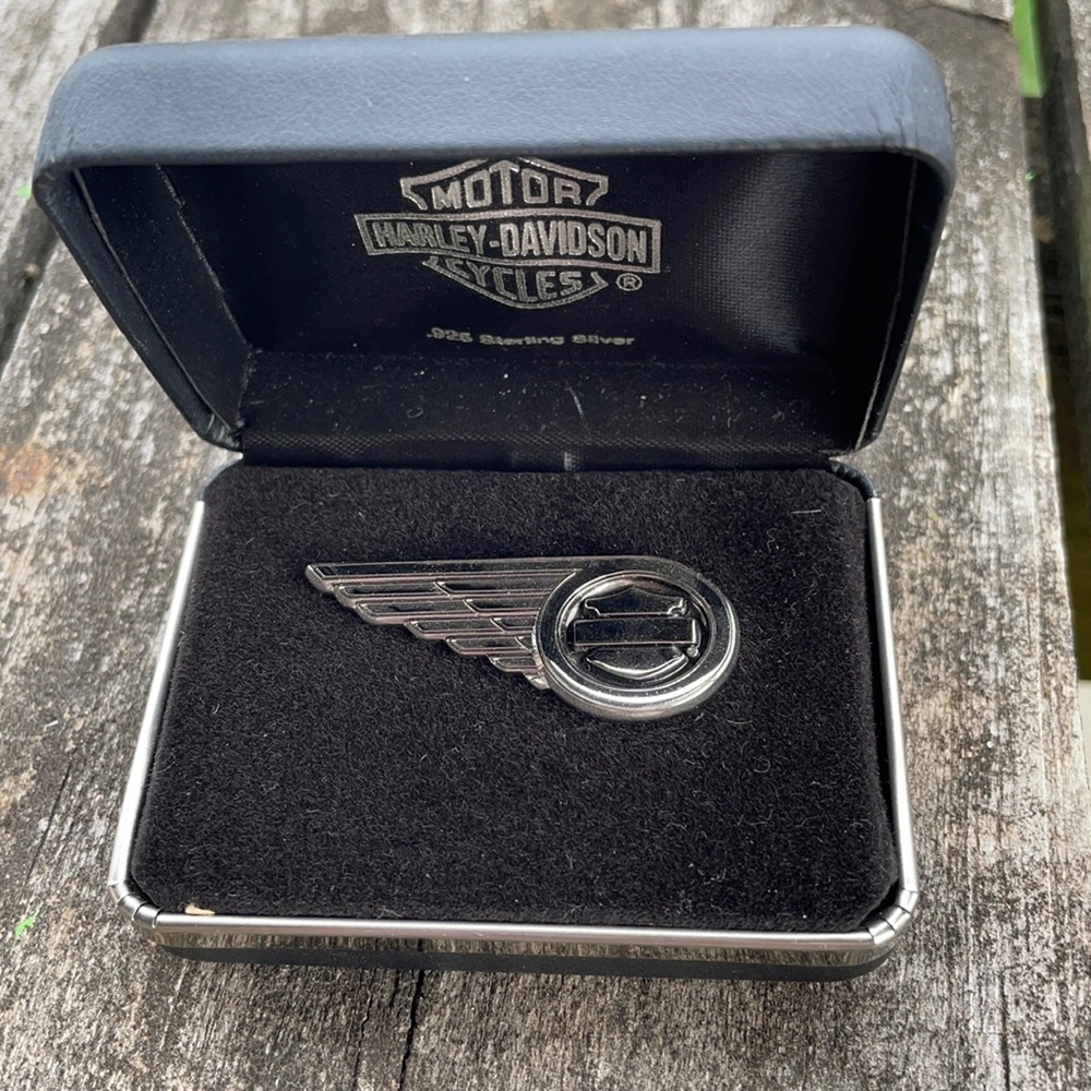 NEW 97021-06V HARLEY-DAVIDSON LIMITED EDITION STERLING SILVER .925 WING PIN